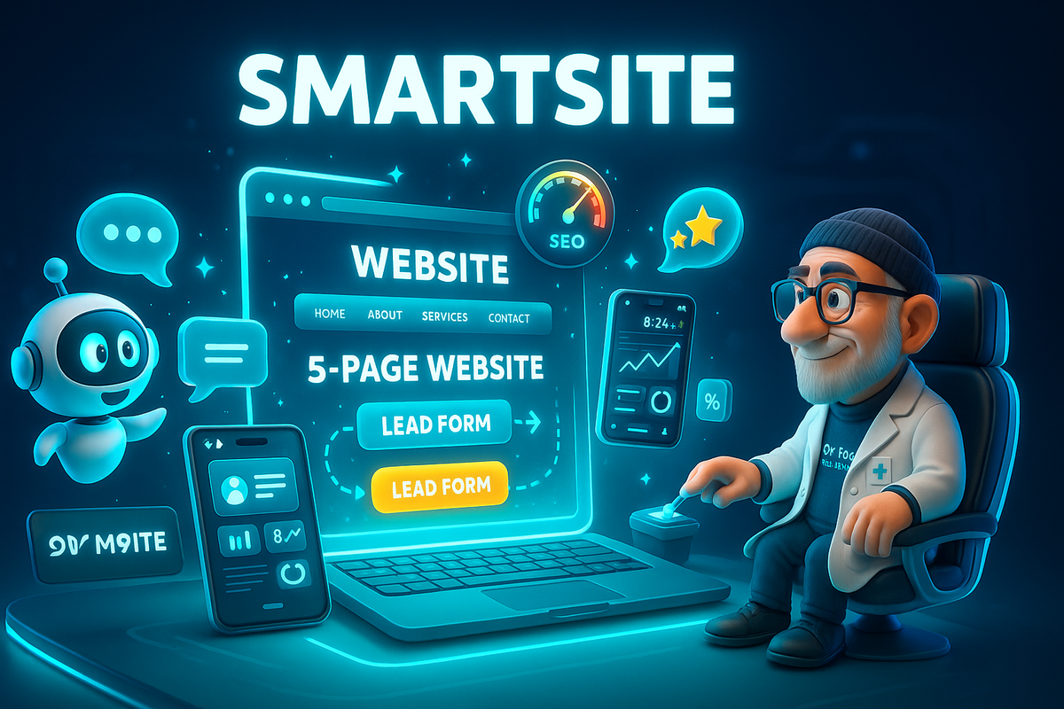 SmartSite: Sitio web de conversión personalizado de 5 páginas