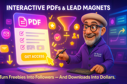 Interactive Lead Magnet: Branded PDF Freebie Design (Up to 5 Pages)