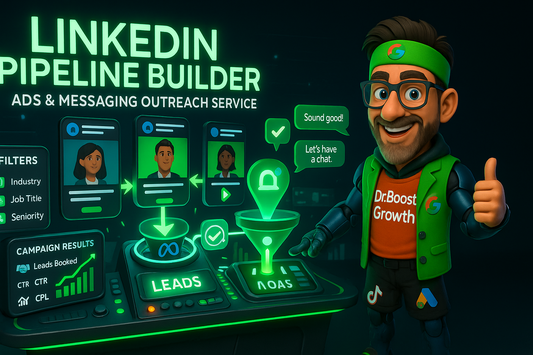 LinkedIn Pipeline Builder: Anuncios + Difusión por mensaje directo